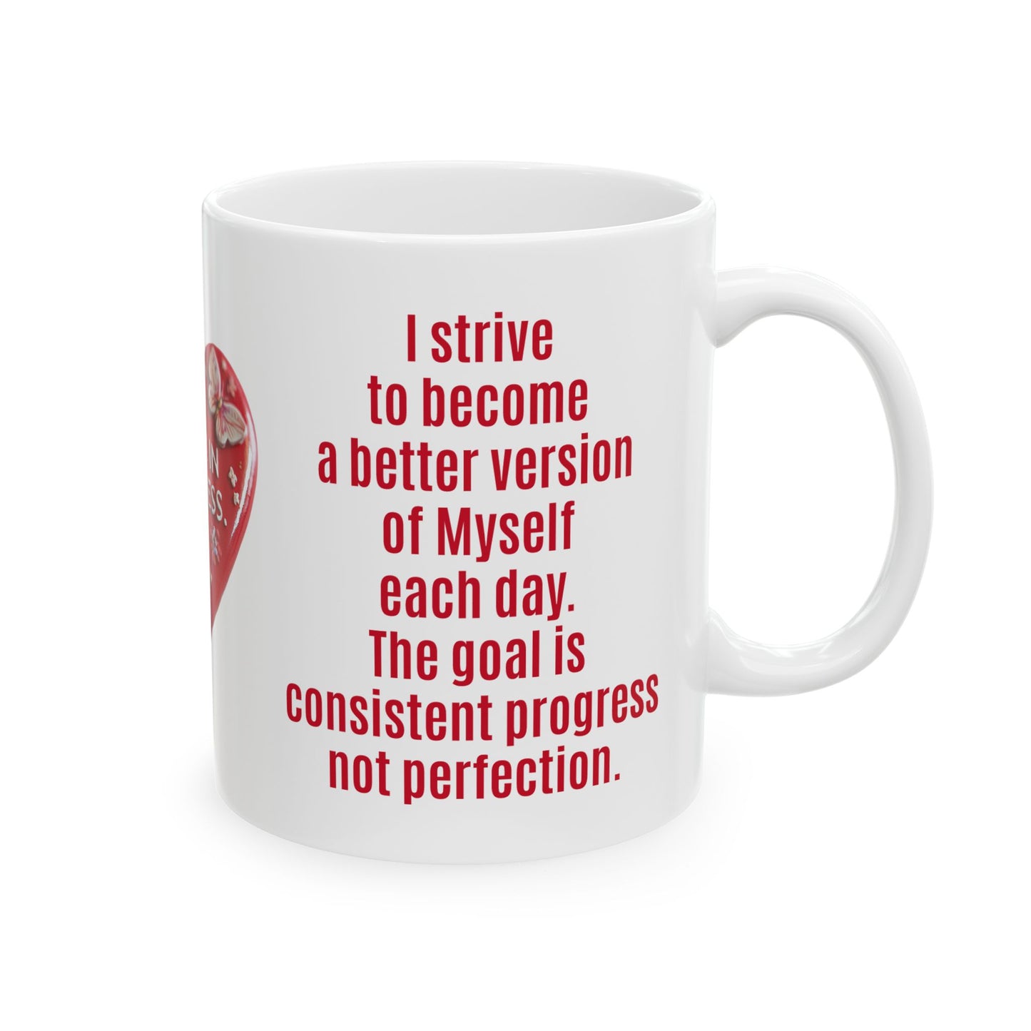 Progress, Not Perfection-11oz Daily Growth Mug