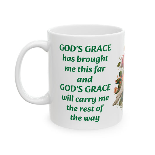 Wrapped in God’s Grace-Dove-Themed Spiritual Coffee Mug-11oz Coffee Mug