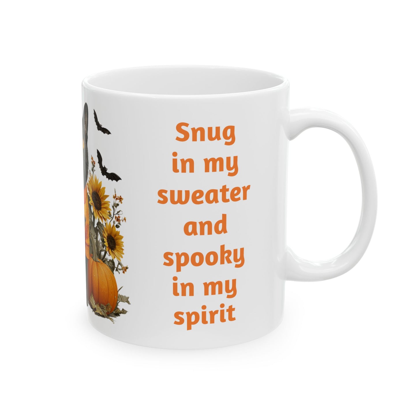 Snuggly "Boo" Kitty-11oz Halloween Inspired Mug
