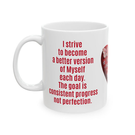 Progress, Not Perfection-11oz Daily Growth Mug