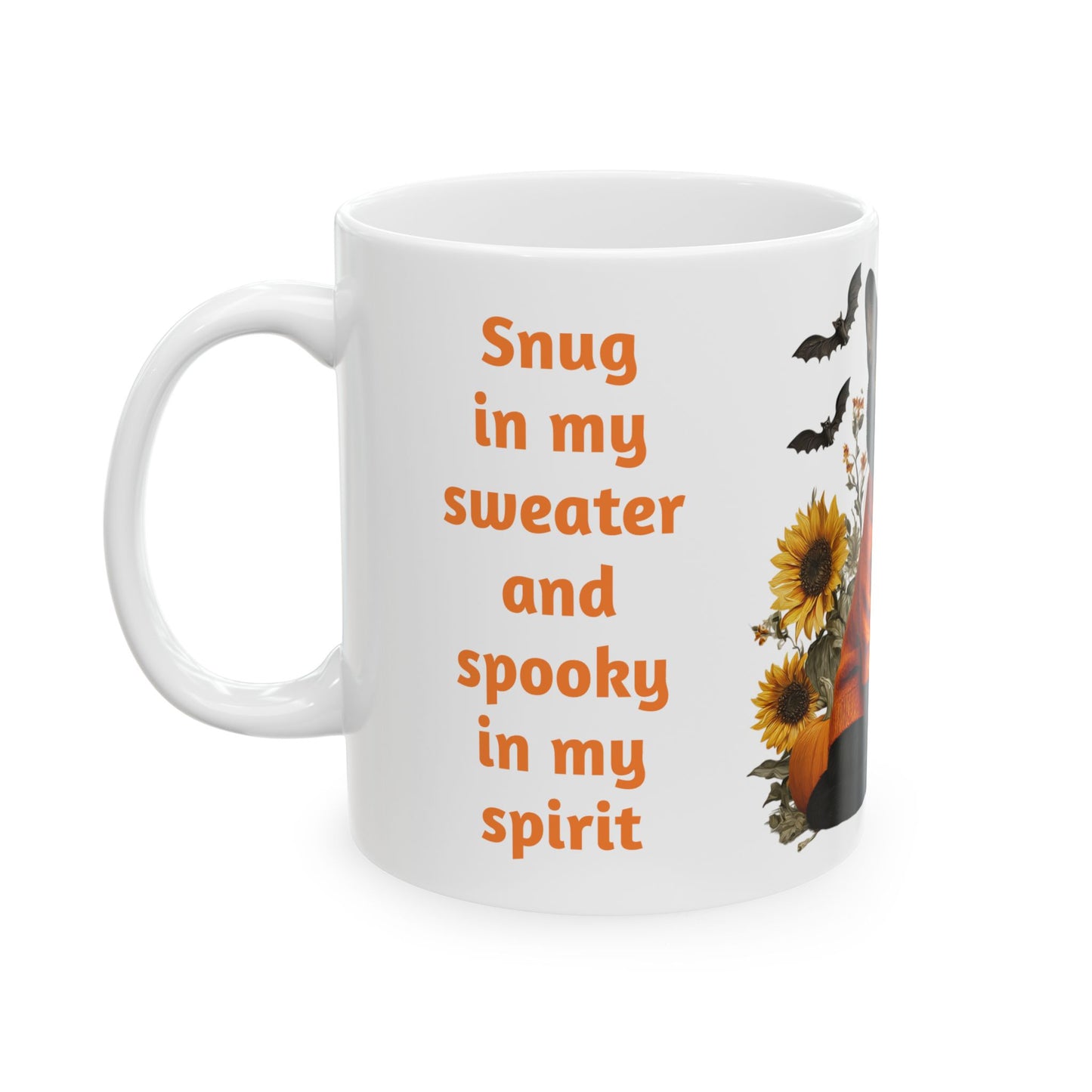 Snuggly "Boo" Kitty-11oz Halloween Inspired Mug