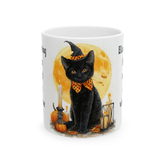 Witchy Kitty-11oz Halloween Inspired Coffee Mug