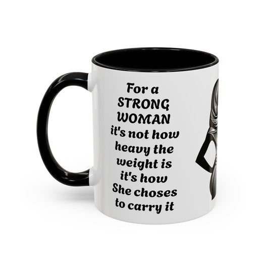 A Woman's Strength-11oz Empowering Mug for Women Who Carry Life with Grace and Power